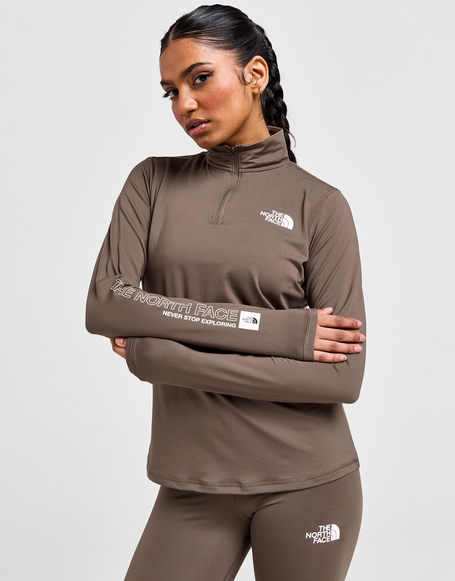 The North Face Haut Zippé Outline Femme