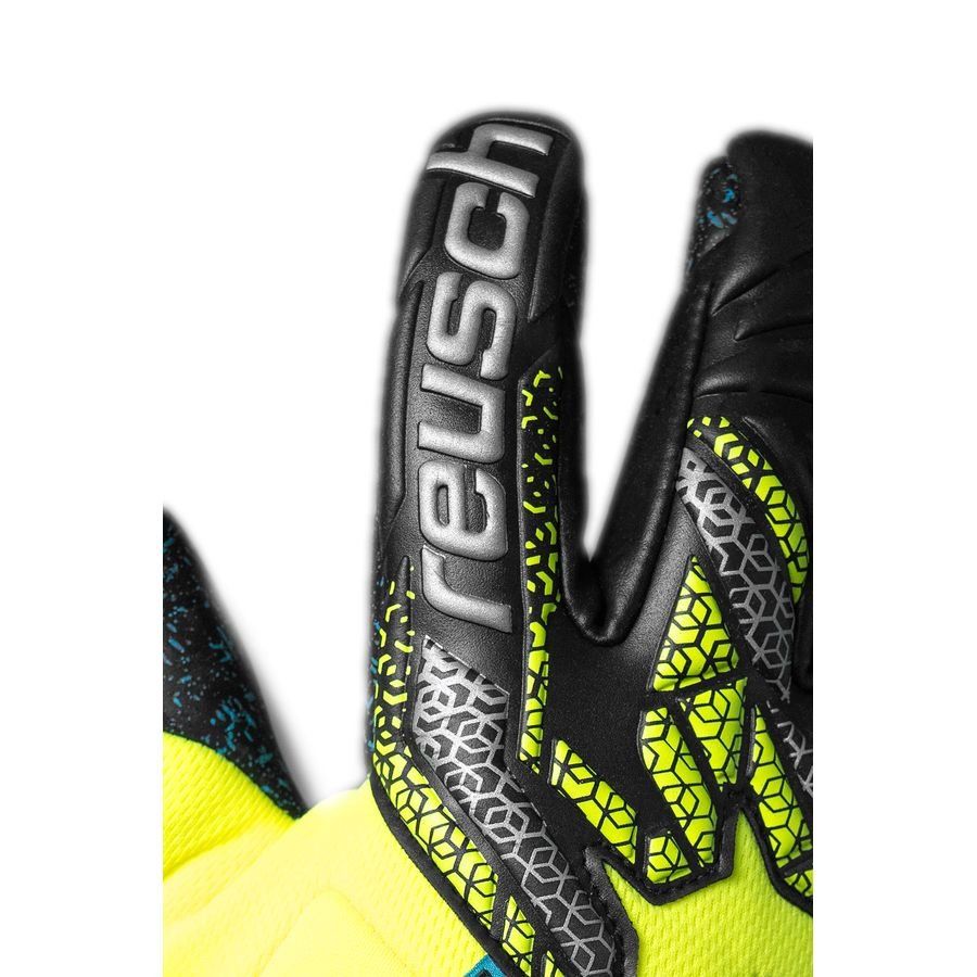 Reusch Gants de Gardien Attrakt Fusion Guardian GK:LAB - Jaune/Argenté/Noir