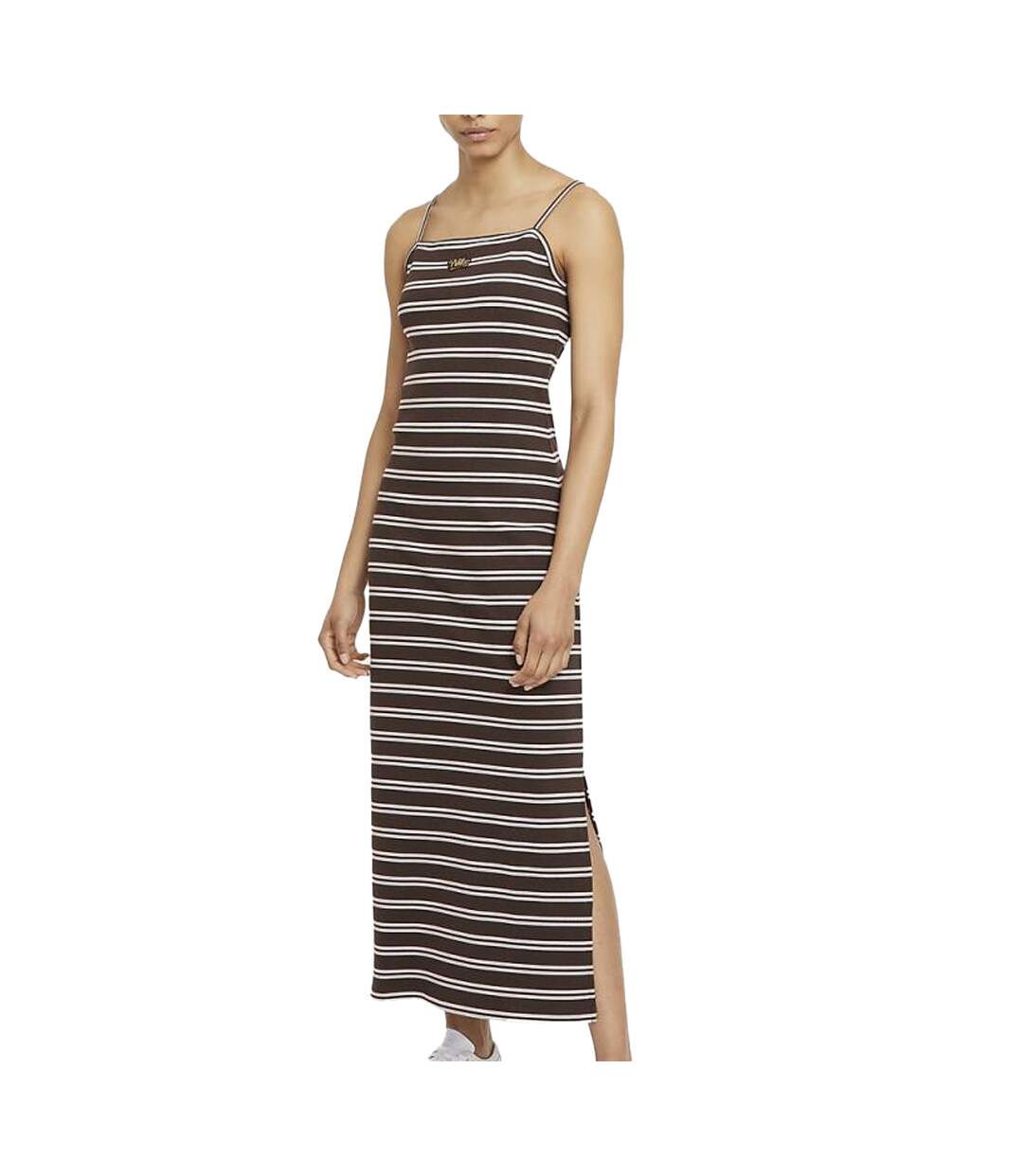 Robe à rayures Marron Femme Nike Dress Maxi