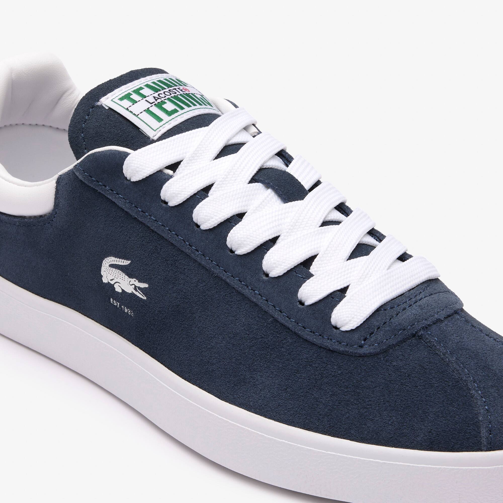 Damen-Sneaker Baseshot aus Veloursleder Sneakers - Blau - Lacoste - Damen