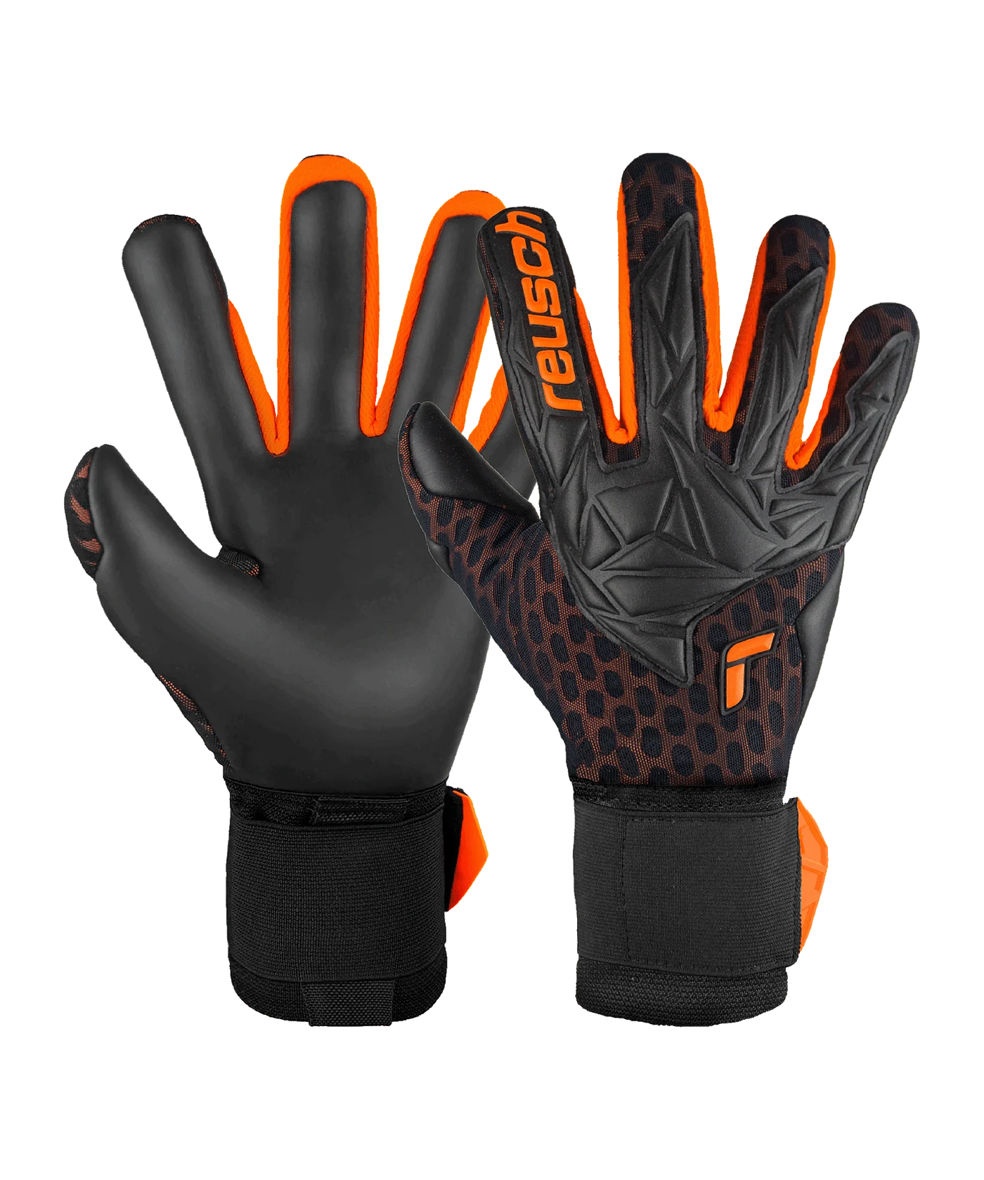 Reusch Attrakt Gold X Airvent TW-Handschuhe Schwarz Orange F7784