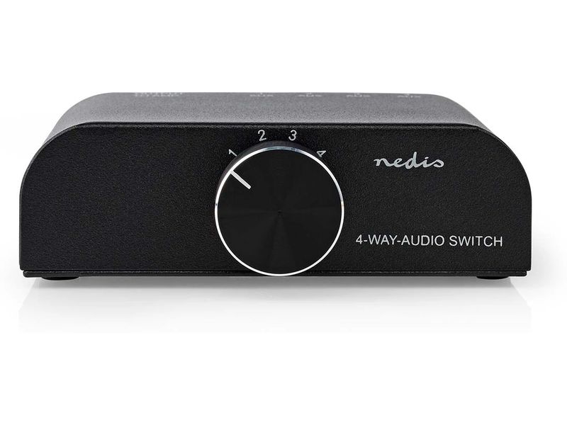 CE Audio-Umschaltpult 4-fach 4-Port Stereo-Audioschalter