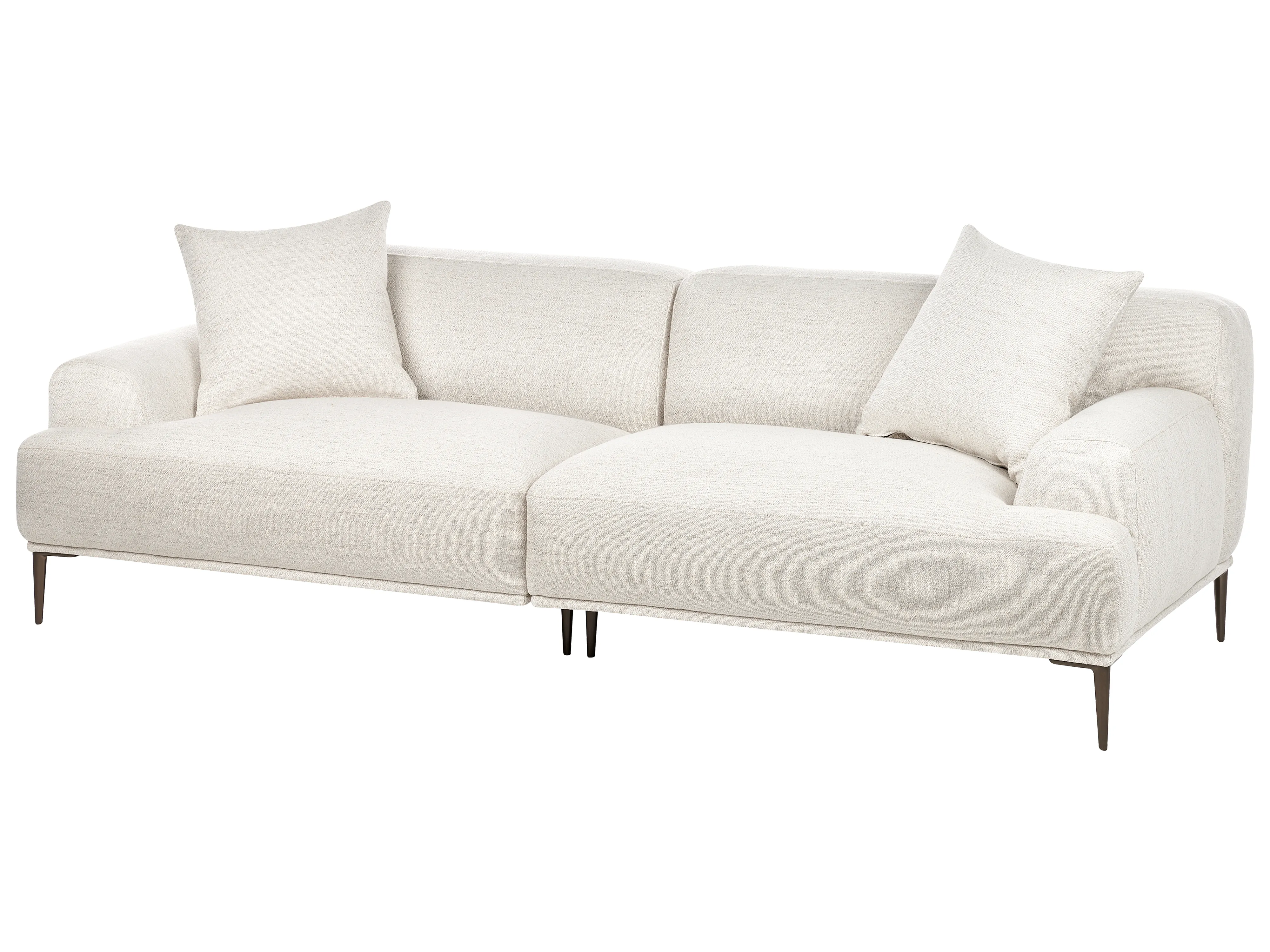 Bank 3-zits MATILA Stof Lichtbeige