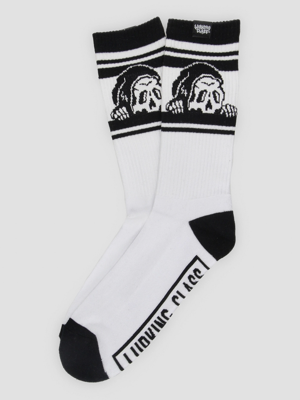 Lurking Class White Basic Ass Socks black/white