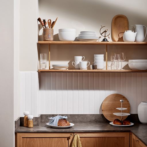 Kähler Hammershøi Frokosttallerken, Hvid, Ø22 cm