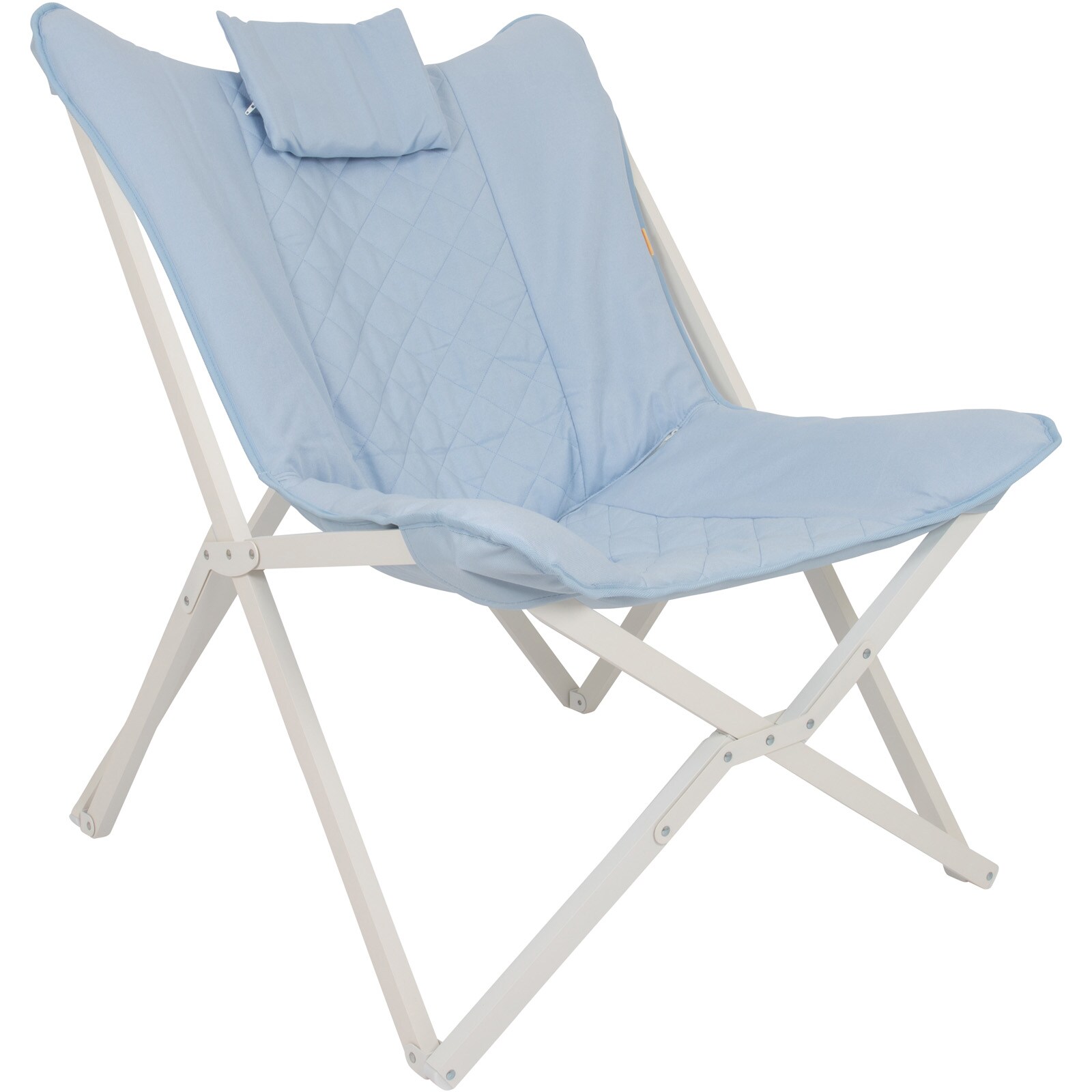 BO-CAMP Schmetterlingsstuhl Campingstuhl Gordes Relax Stuhl Sessel Garten Lounge Farbe: blau