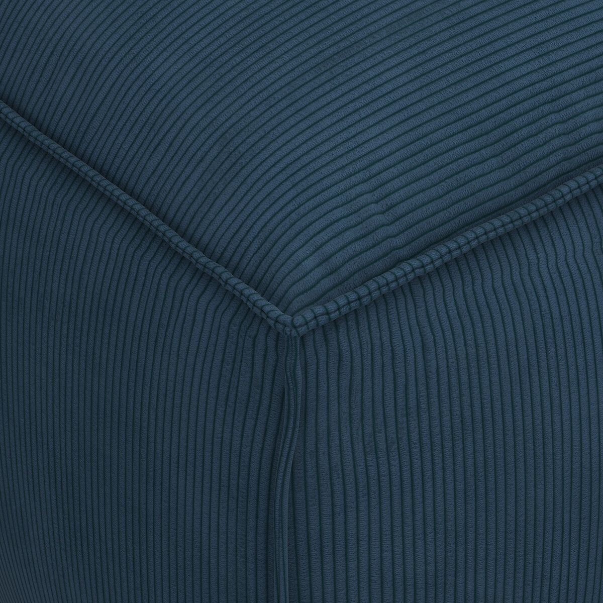 LA REDOUTE INTERIEURS<br>Canto modular de veludo canelado, Sete
