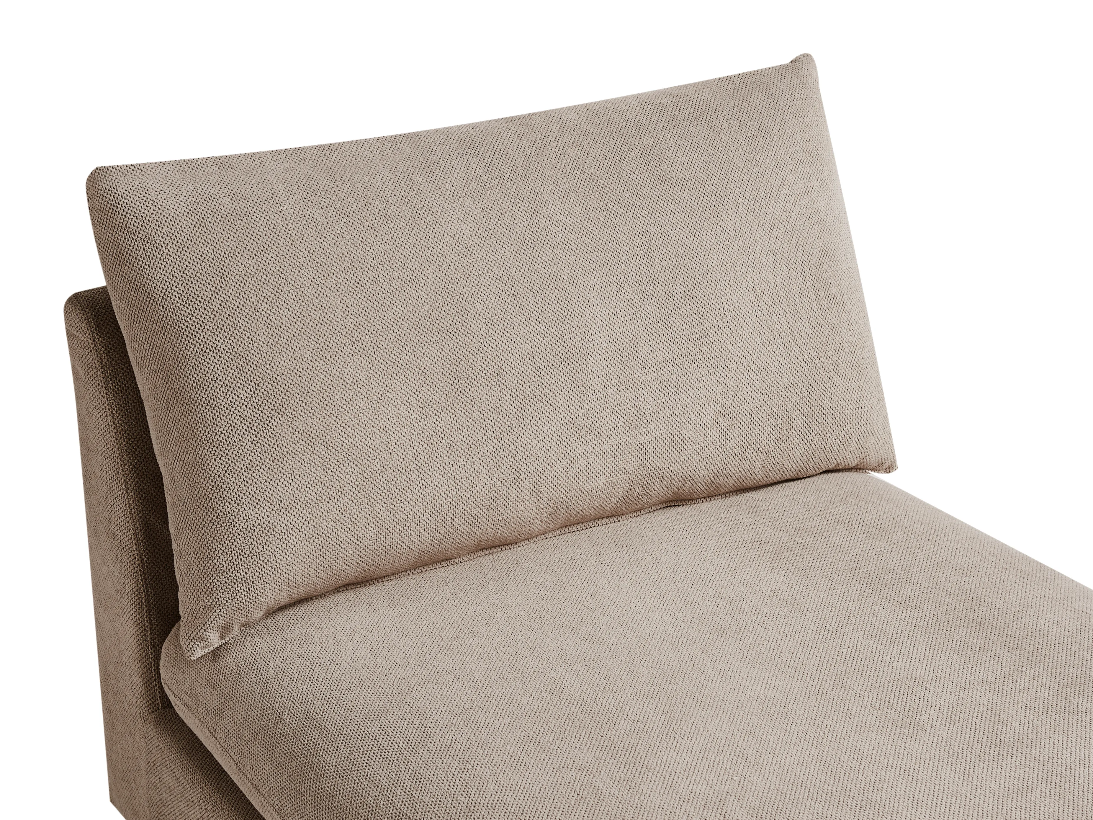 Chaise longue VIZILLE Stof Taupe