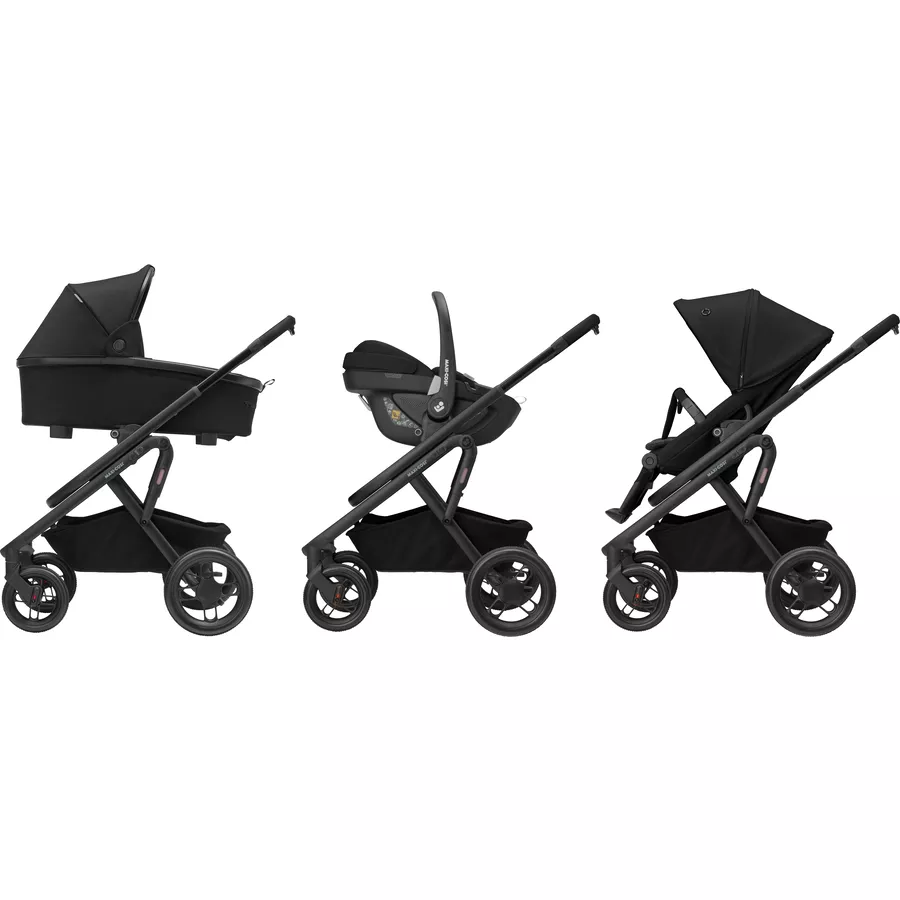 MAXI COSI Kombikinderwagen Lila XP Plus Essential Black