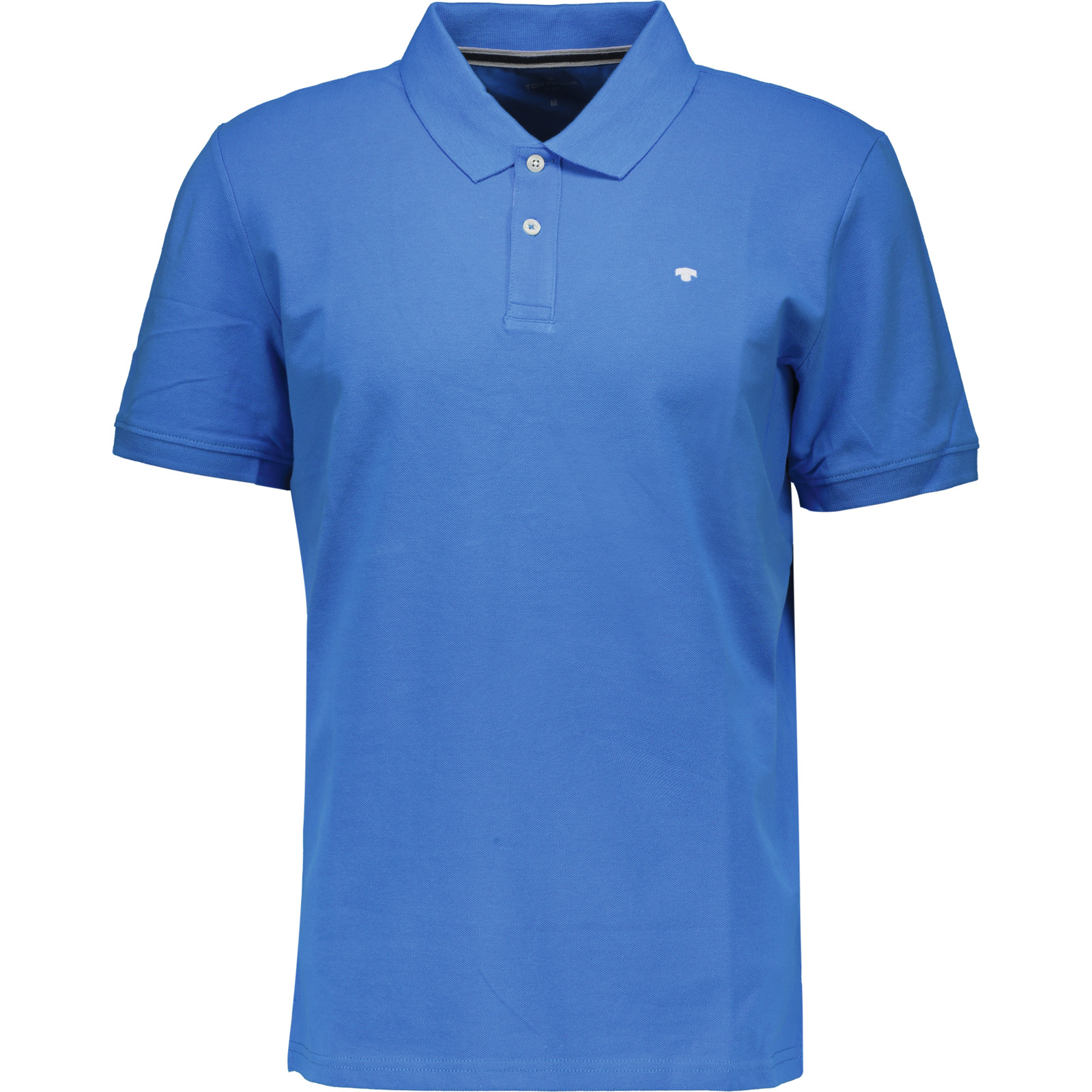 Tom Tailor Polo-Shirt Logo uni XXL, mittelblau