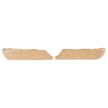 Vouwhoek MDF wit folie 21x21 mm lengte 260 cm
