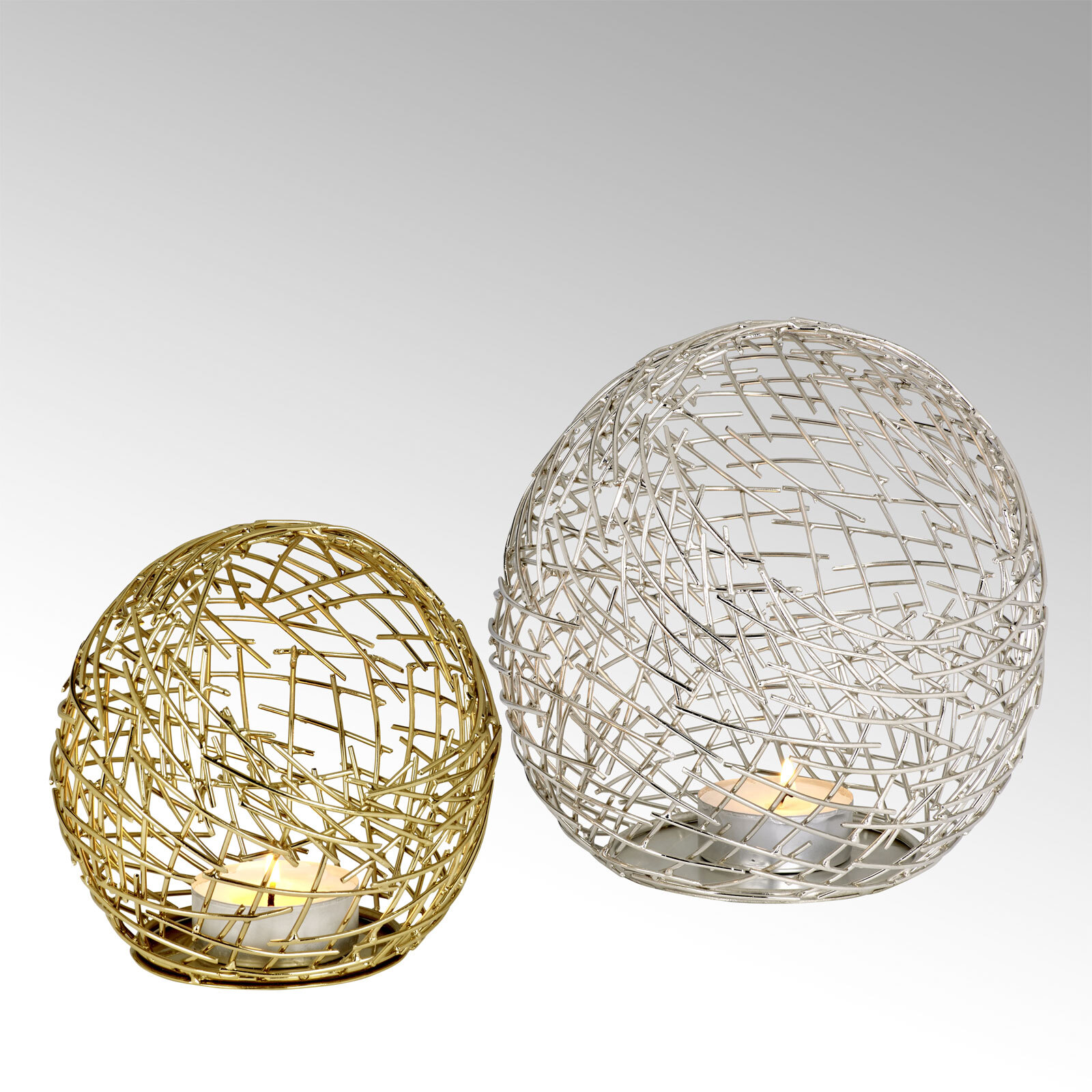 LAMBERT Windlicht MICADO 15 cm goldfarbig