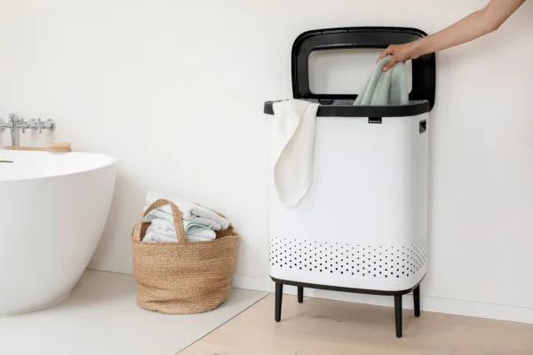 Brabantia vasketøjskurv hvid