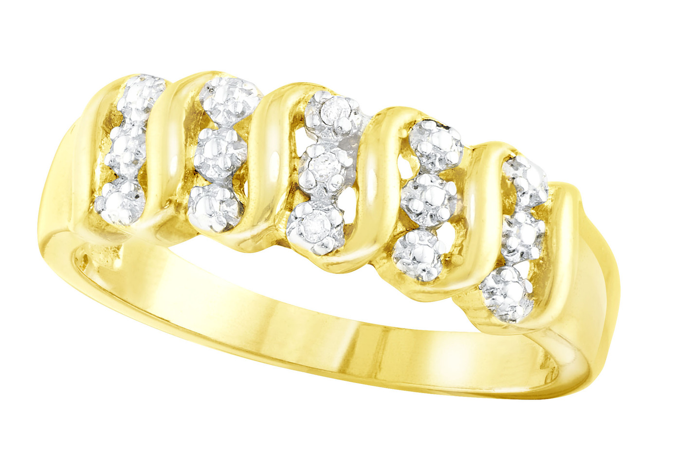 Toller Damenring mit 3 Diamanten