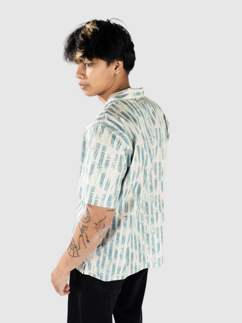 Fat Moose Air Shirt soft sand/ocean green str