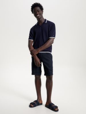Polo de malha Tommy Hilfiger x Vacation com bordado de bandeira
