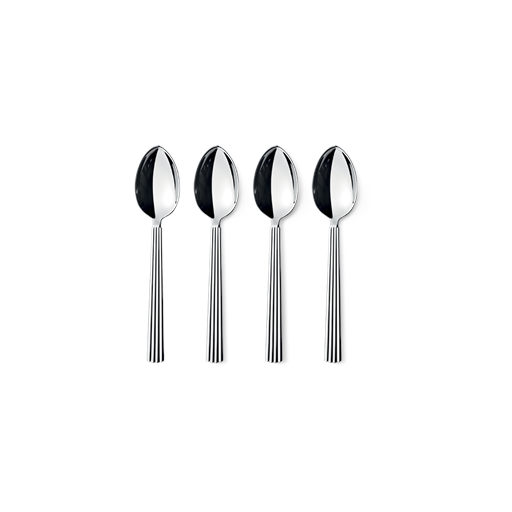 Georg Jensen Bernadotte Dessertskeer, Rustfrit Stål, 4 Dele