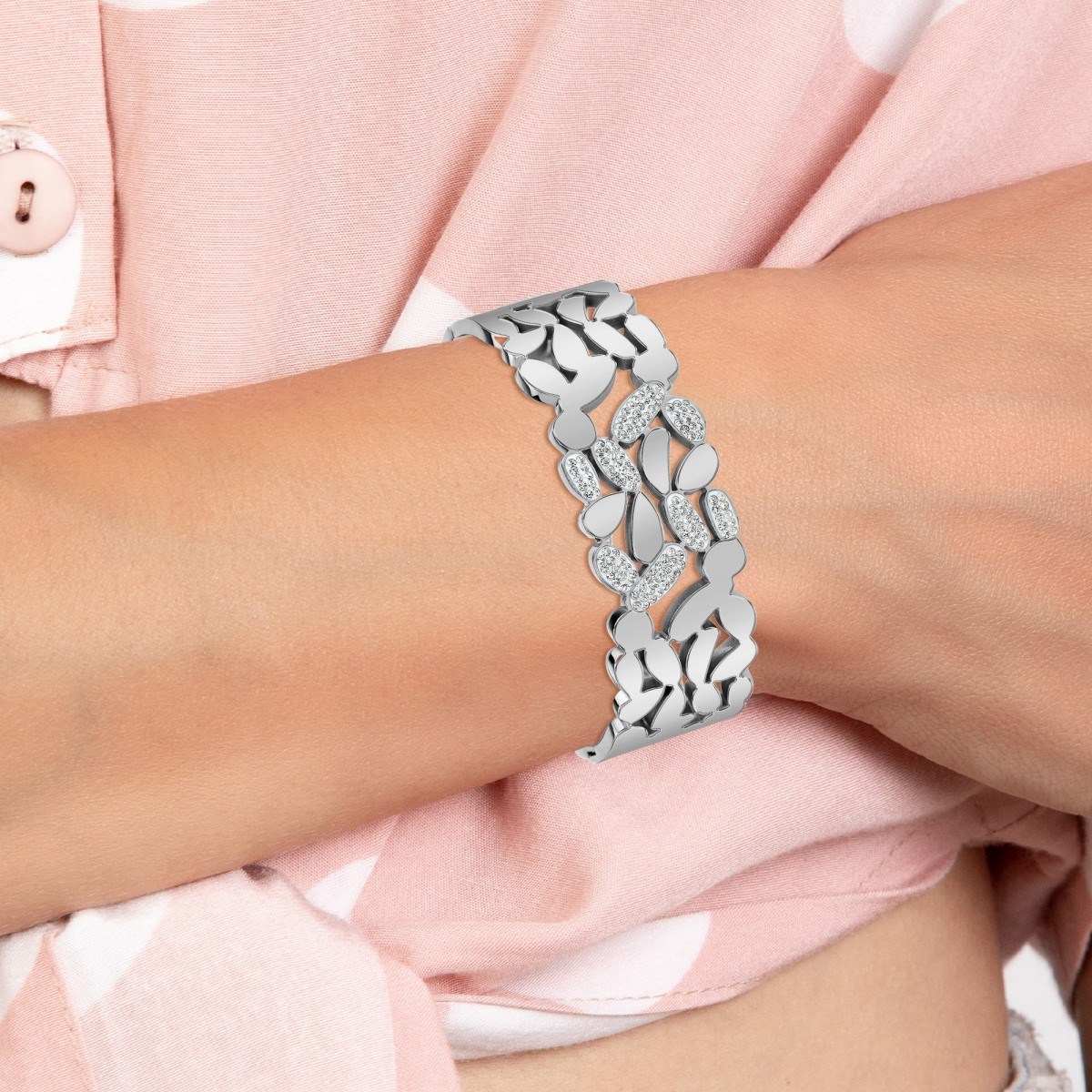 Bracelet SC Crystal orné de Cristaux scintillants