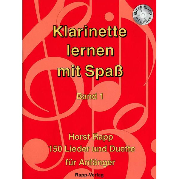 Horst Rapp Verlag Klarinette lernen mit Spaß