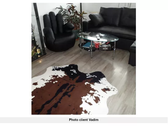 Fauteuil main pivotant CATCHY en simili - Noir