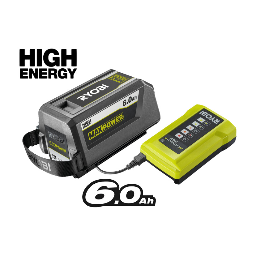 Batteridrevet gressklipper 46 cm 36 V 6,0 Ah