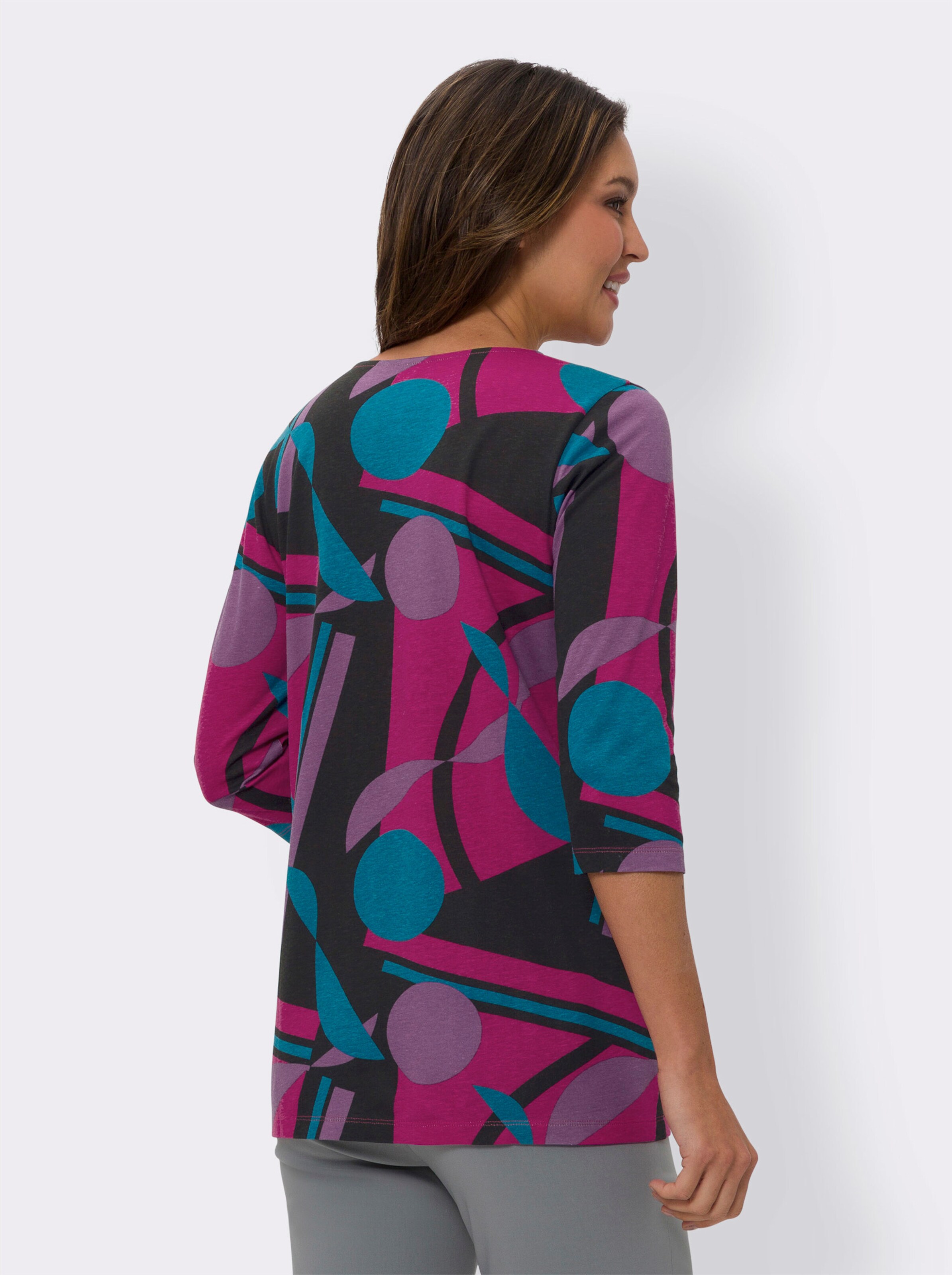Longshirt mit Grafik-Druck