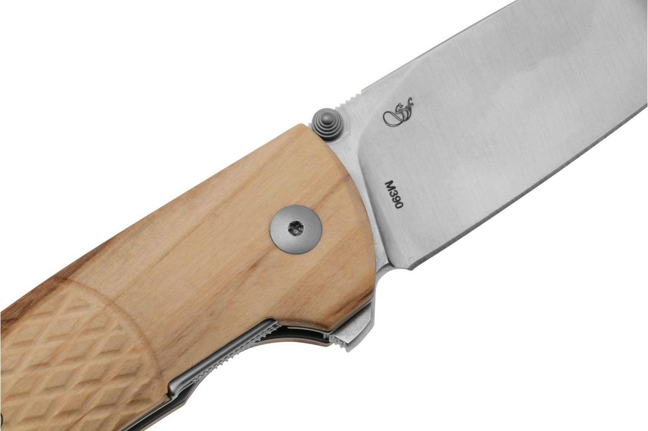 Viper Safe V6018UL3D Böhler M390, Olive Wood zakmes, Fabrizio Silvestrelli design