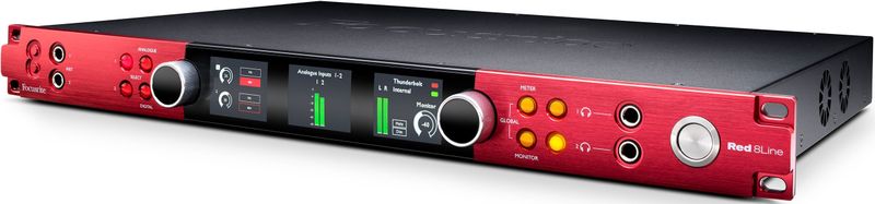 Focusrite - Red 8Line - Audio Interface - 1U Rack - Thunderbolt 3 - Dante Audio-over-IP