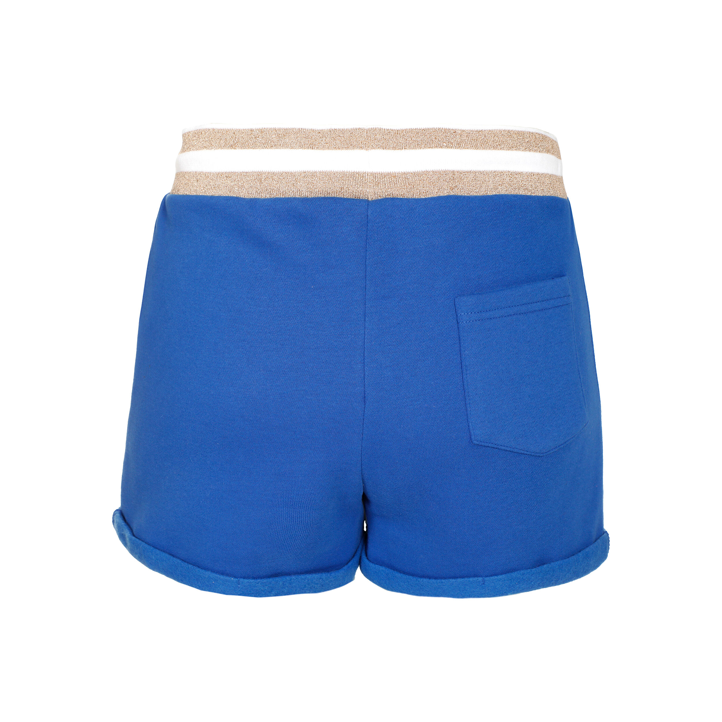 Quiet Please Retro Stripe Shorts Femmes - Bleu , Multicouleur