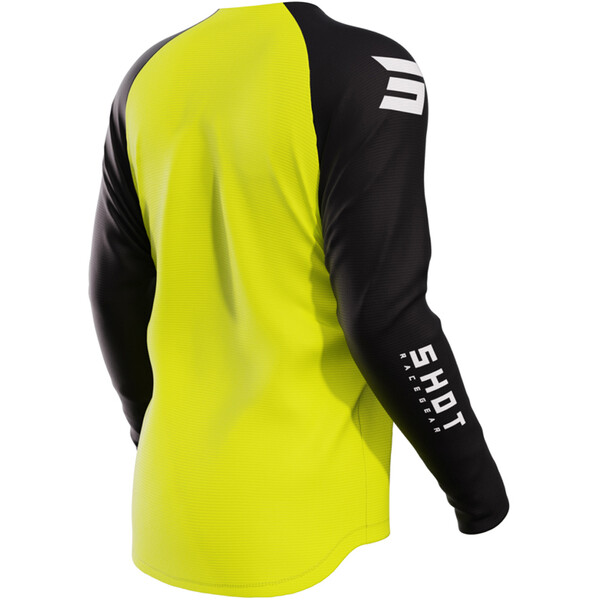 Shot - Maillot enfant Draw Kid Escape Jaune fluo / Noir