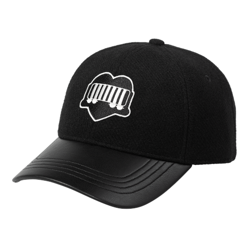 Carhartt WIP Heart Train Cap, Black/Black, One size