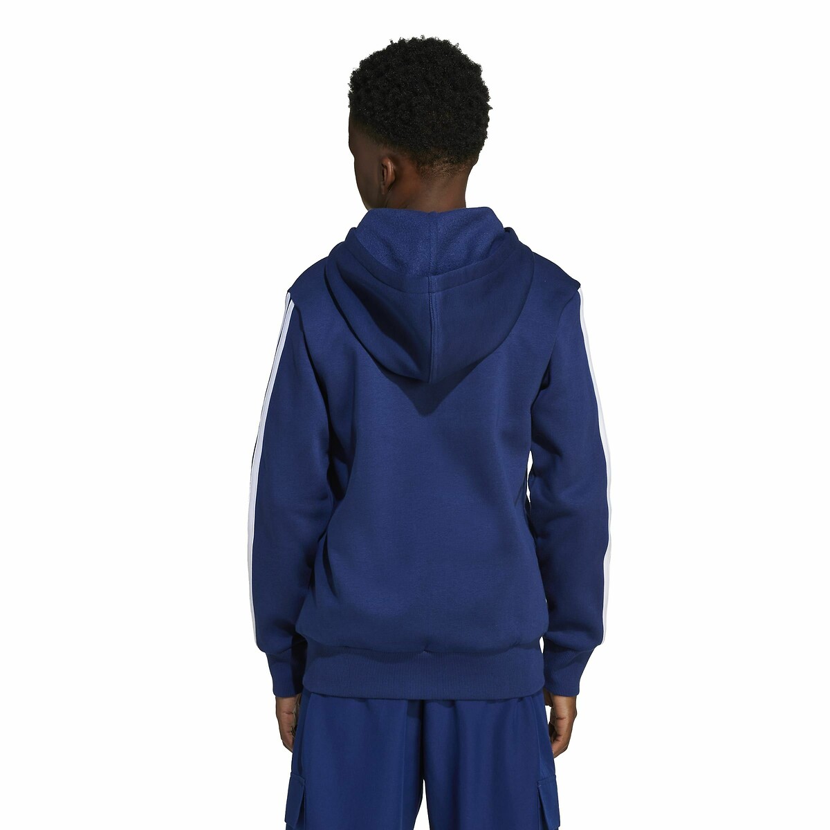 ADIDAS ROUPAS ESPORTIVAS<br>Suéter com zíper em fleece escovado