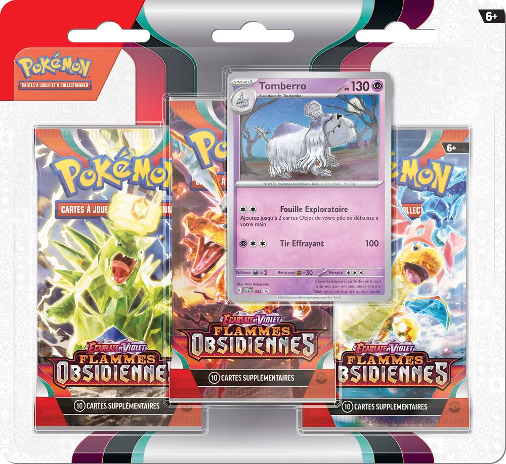 POKEMON EV03 -  PACK 3 BOOSTERS