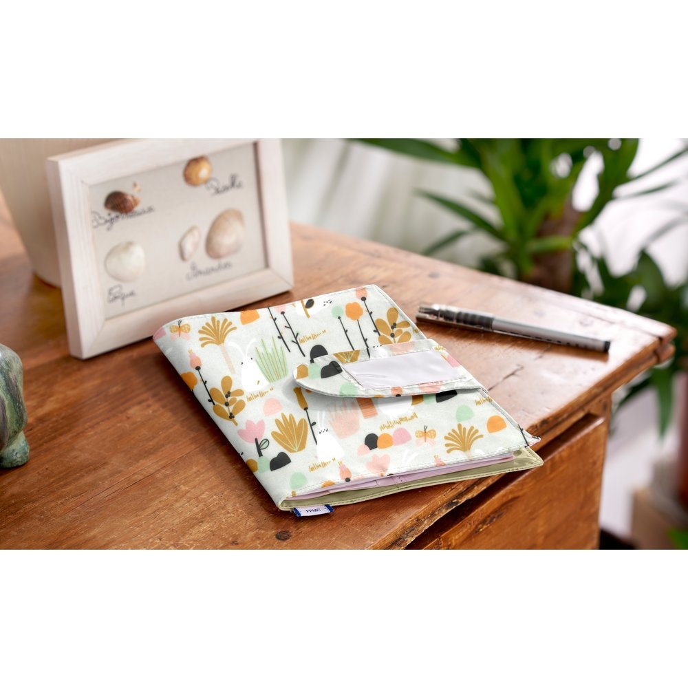 Protège Carnet De Santé Lapin Vert D'eau