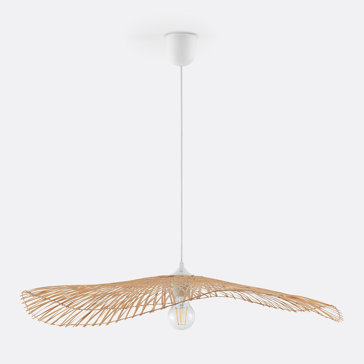 LA REDOUTE INTERIORS<br>Luminária pendente em bambu Ø70 cm, Ezia