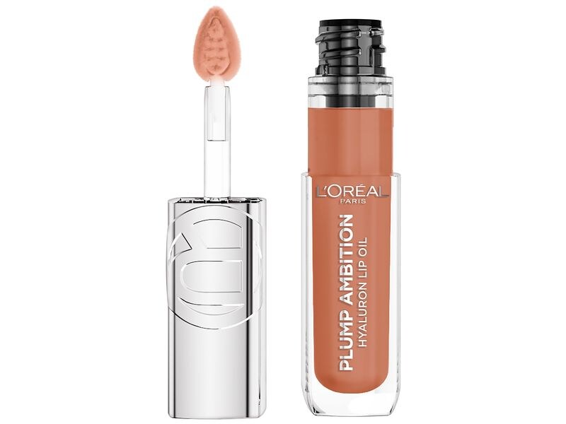 L'Oréal Paris Lip Gloss Plump Ambition Hyaluron 641 Latte G Lippenöl macht die Lippen voller und weicher in nur einem Wisch