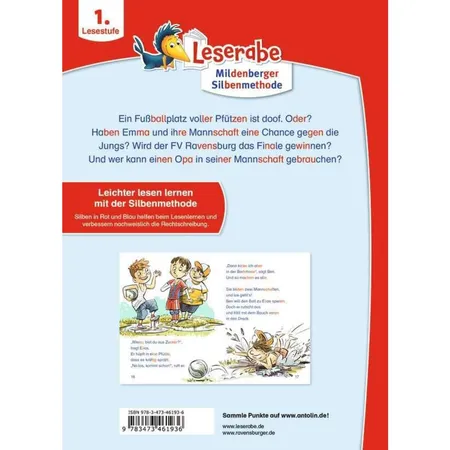 Ravensburger Leserabe mit Mildenberger Silbenmethode: Fußballgeschichten