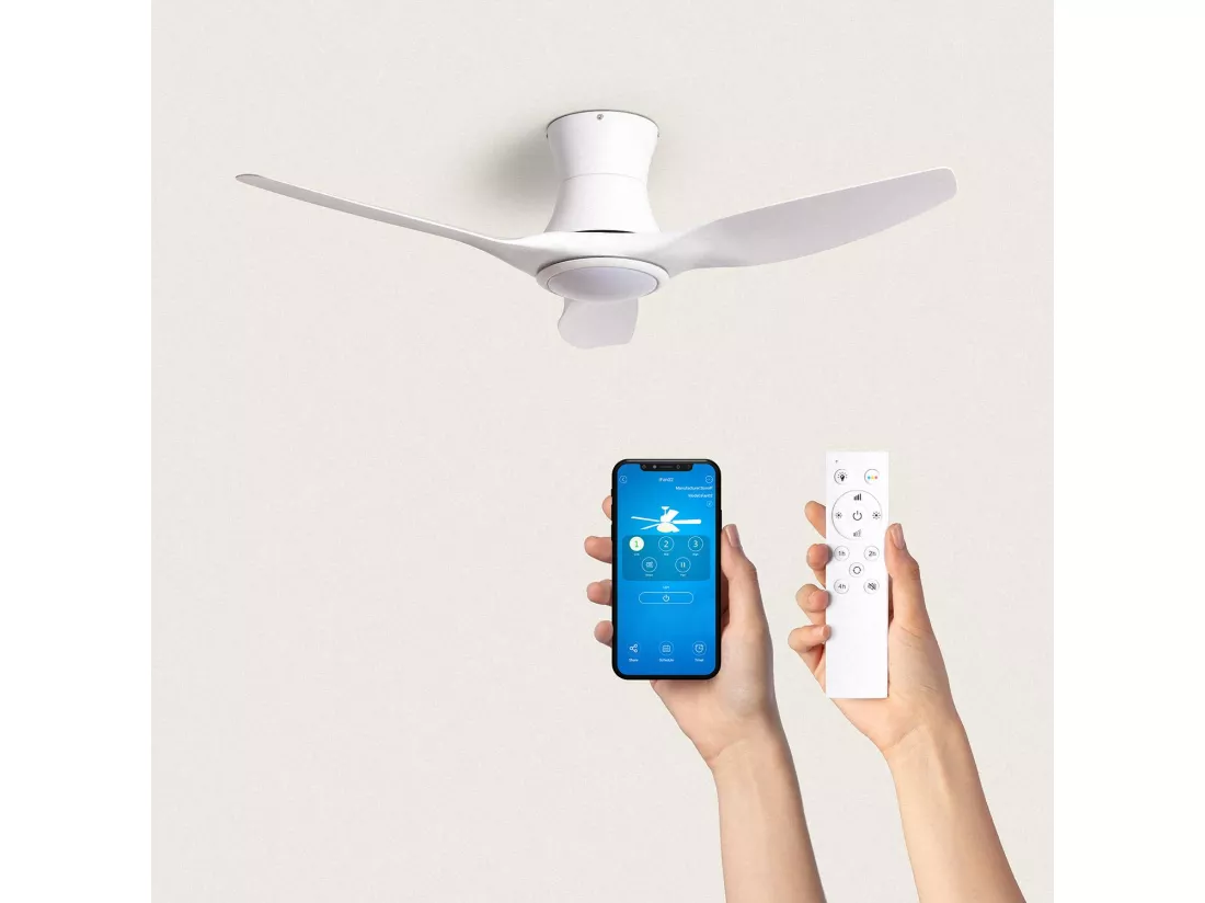 Ventilateur de Plafond Silencieux Salamina 132cm Motor DC Télécommande Avec lumière Oui