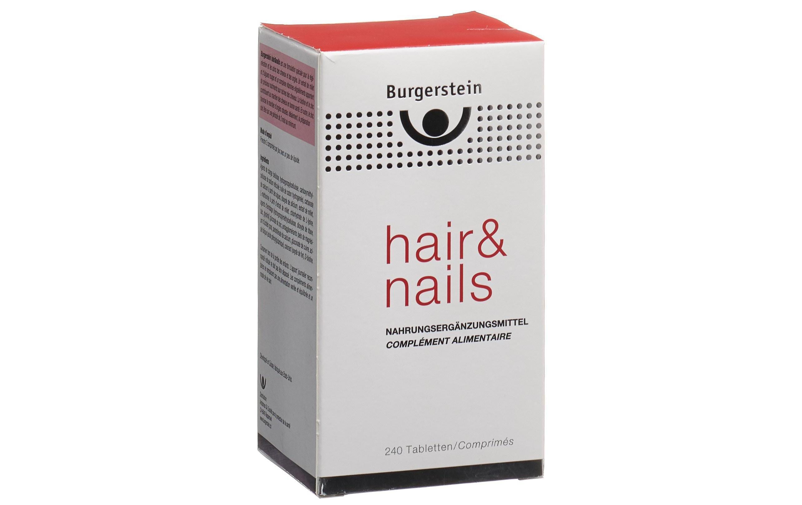 hair and nails 240 TablettenVegane Nahrungsergänzung für Haare und Nägel