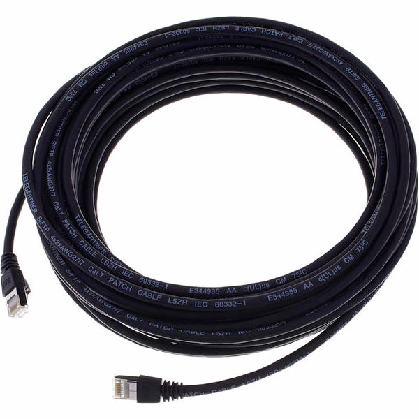 Telegärtner CAT6A Patchkabel 15m, sw