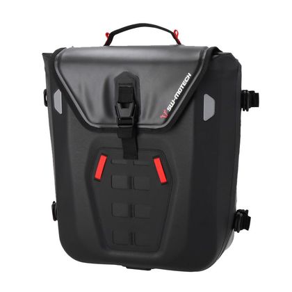 Sacoches cavalières SW-MOTECH SysBag WP M (17-23 litres) avec support coté gauche l'unité - Noir