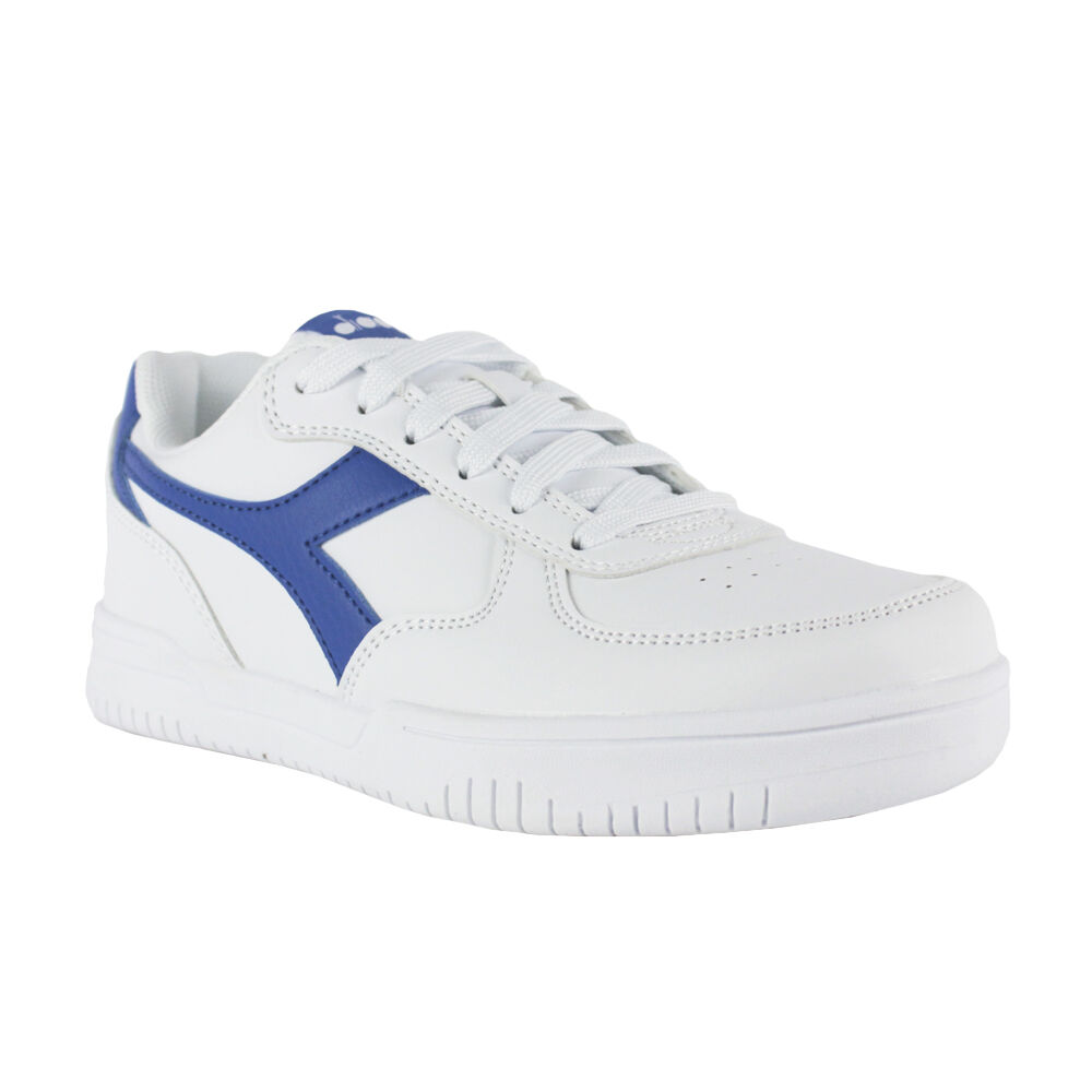Tênis Diadora Raptor Low Gs C3144 Branco/Azul Imperial