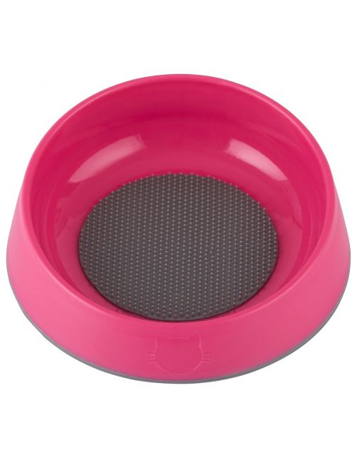 Lickimat Oh Bowl - Hairball Prevention - Oral Health - Kattenvoerbak - Ø16x5 cm Roze