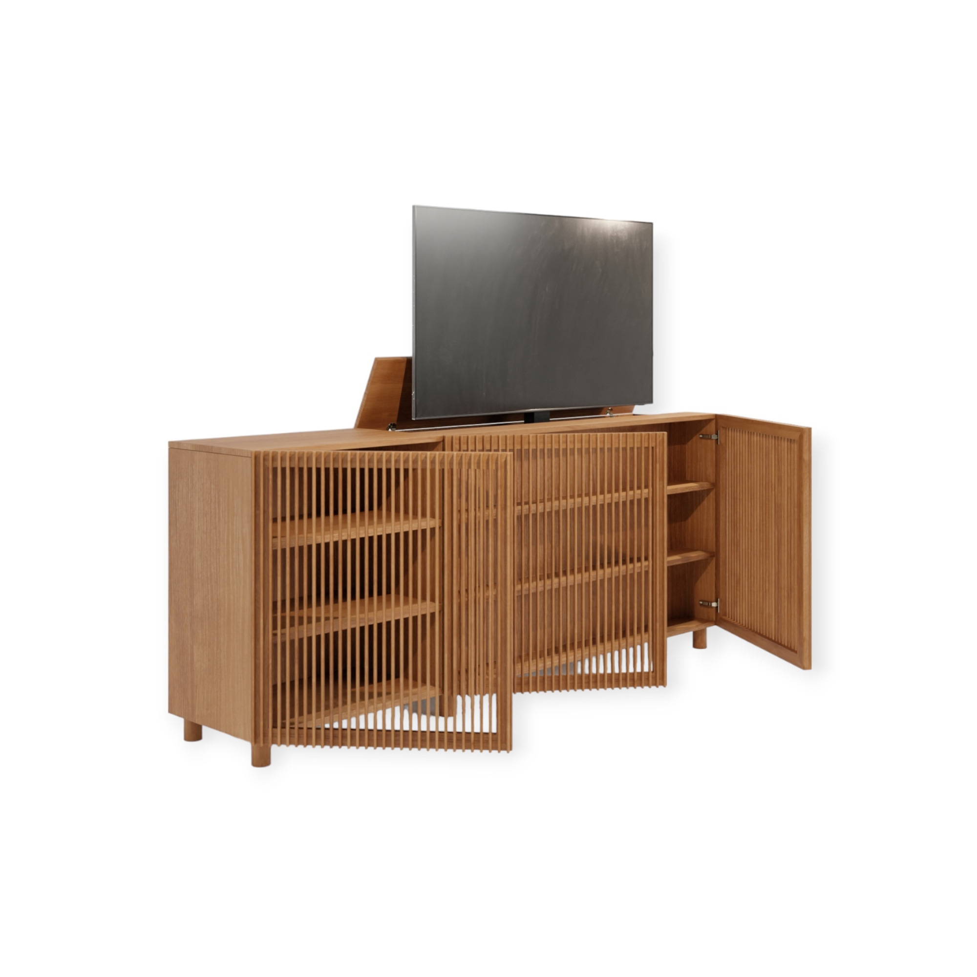TV lift meubel Bohemian 55 inch 3 deurs