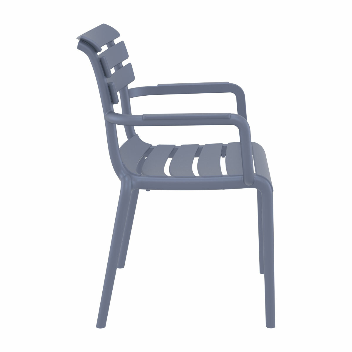 Garden Impressions Paris set van 4 tuinstoelen - Dark Grey