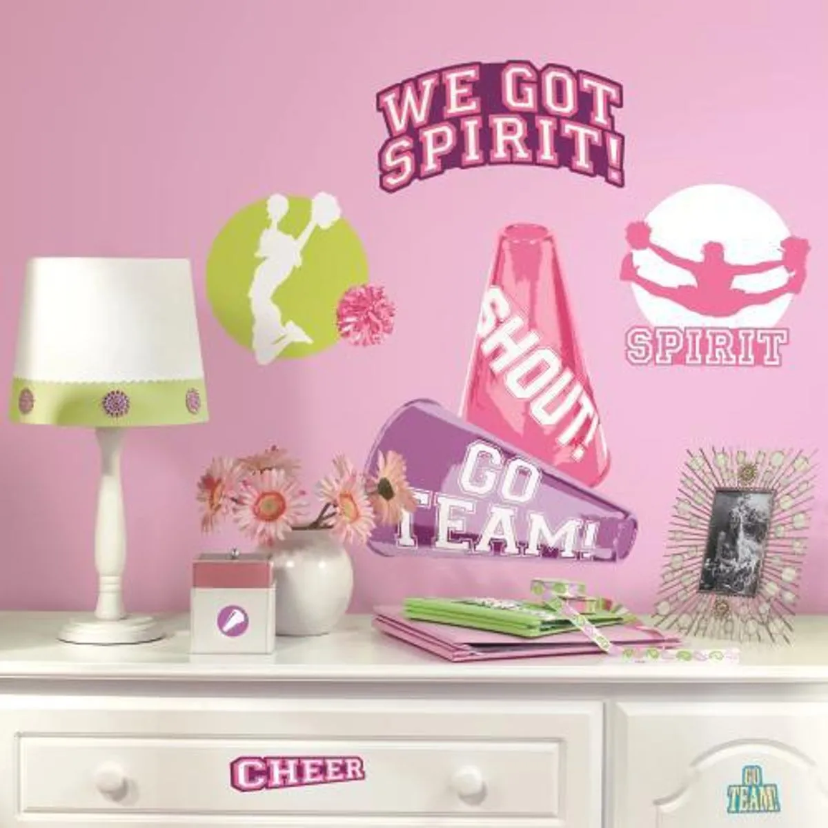 TheDecoFactory Pom Pom Girl - Stickers ado