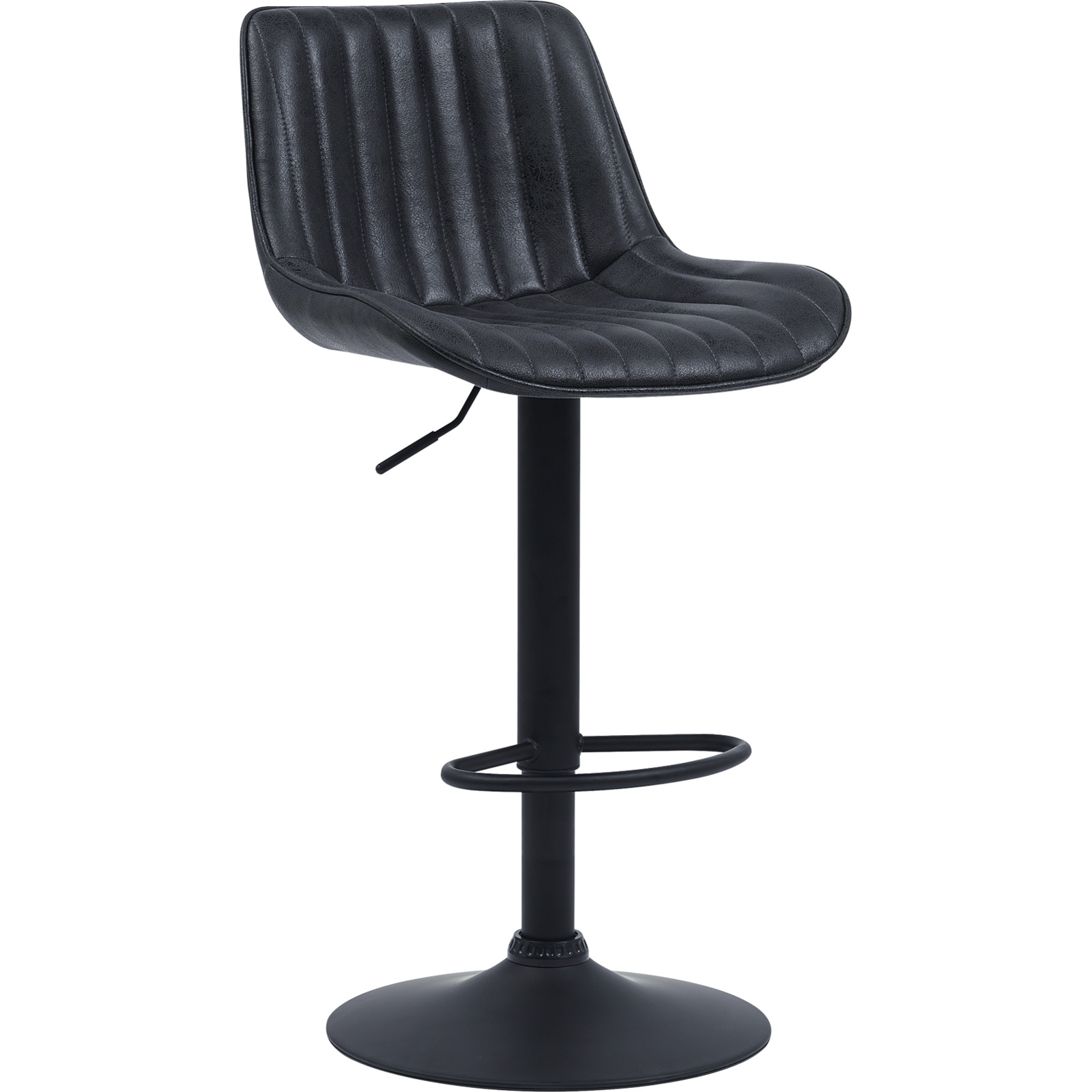 Barhocker Sabine Microfaser schwarz