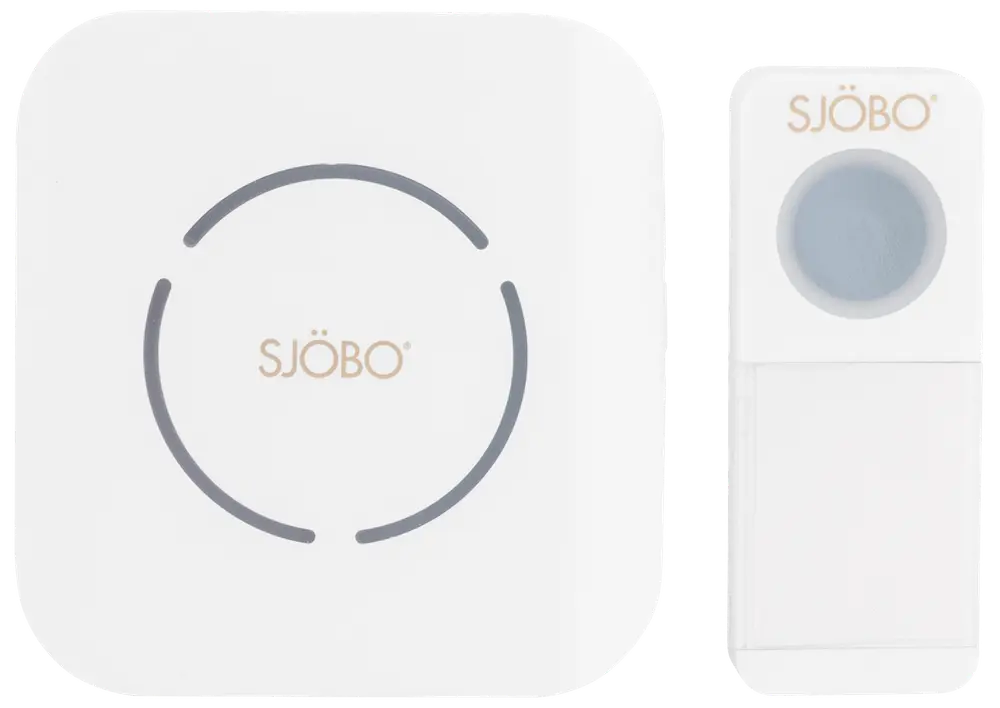 SJÖBO Dørklokke trådløs plug-in med lys