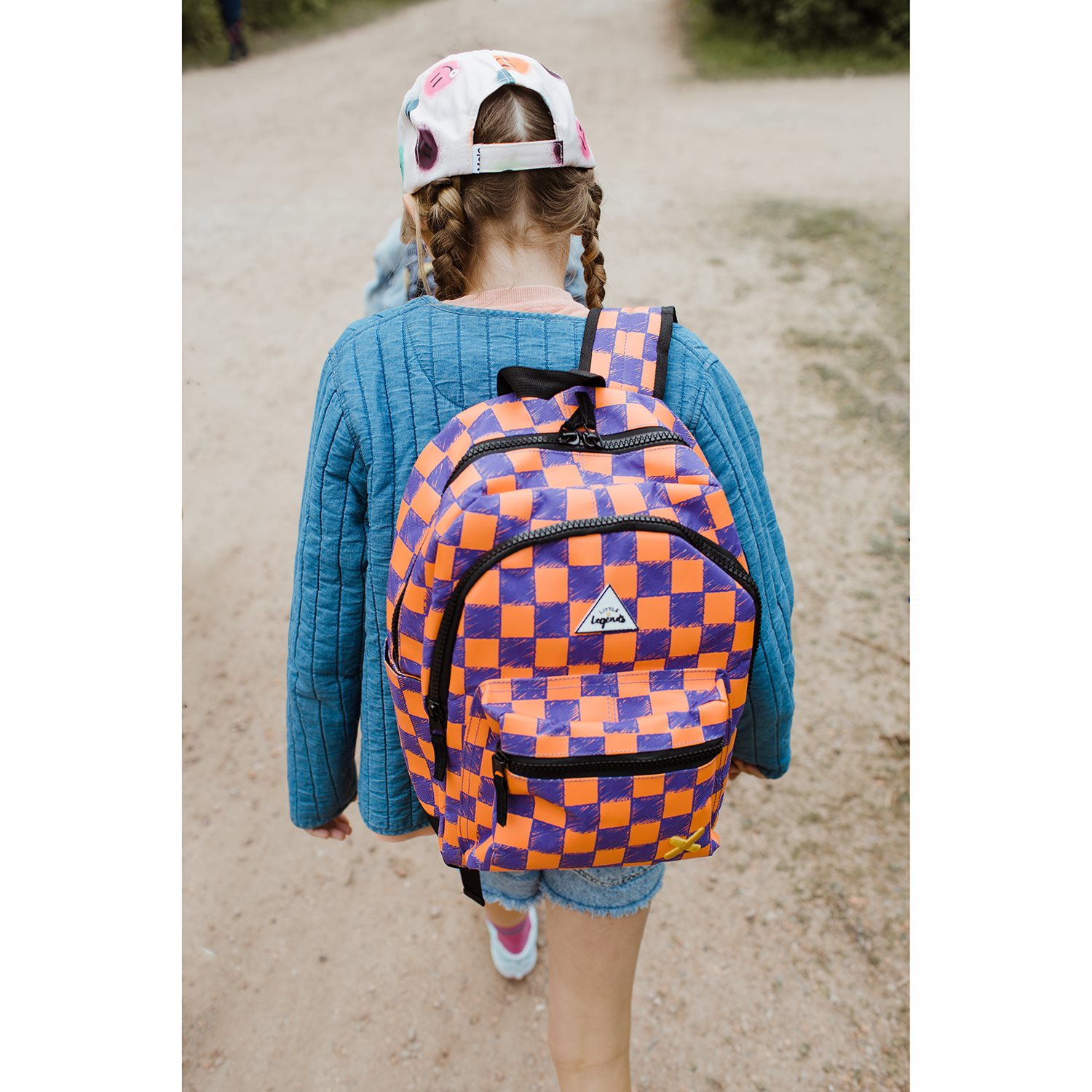 Little Legends Backpack L multi checkerboard