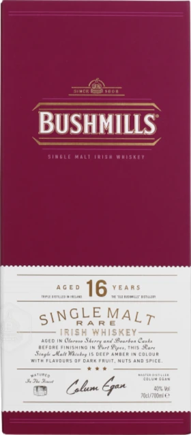 BUSHMILLS 16 YEARS SINGLE MALT 70CL